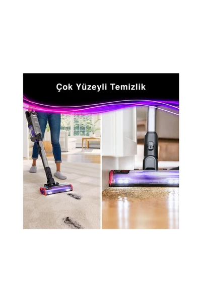 Black&Decker Black+Decker SUMMITSERIES™ select 21.6V/4.0Ah  Şarjlı Dikey Süpürge, Evcil Hayvan Başlıklı, Mor - 3