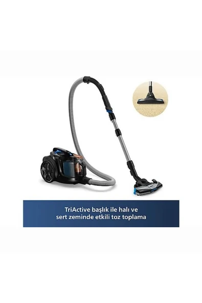 Philips Phılıps Toz Torbasız Süpürge 900W Güç ALLERGYH13 Filtre Alerjii Kilit Sistemi - 4