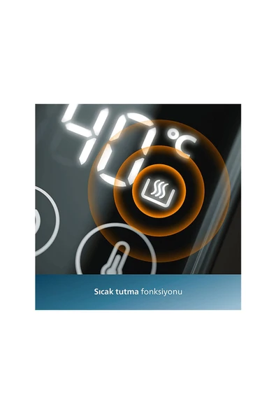 Philips 7000 Serisi Çift Yalıtımlı Su Isıtıcısı, 1,7 Lt Kapasite, Yaylı Kapak, Hızlı Kaynatma, HD9396/90 - 3