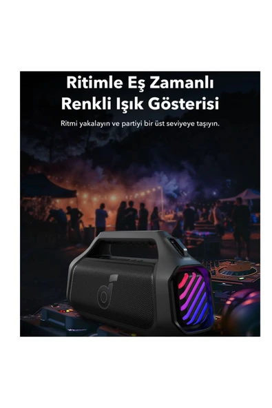 Anker Soundcore Boom 2 Plus Bluetooth Hoparlör - Siyah - A3134 - 4