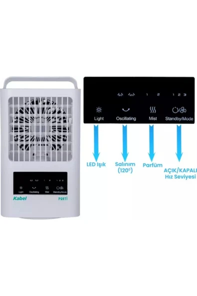 Kabelli Kabel Masa Üstü Portatif Soğutucu - 5