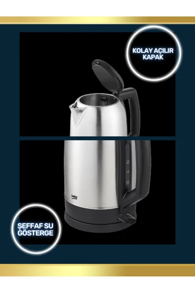 Beko KL 8221 I BEKO INOX MİNİ KETTLE SU ISITICI - 3