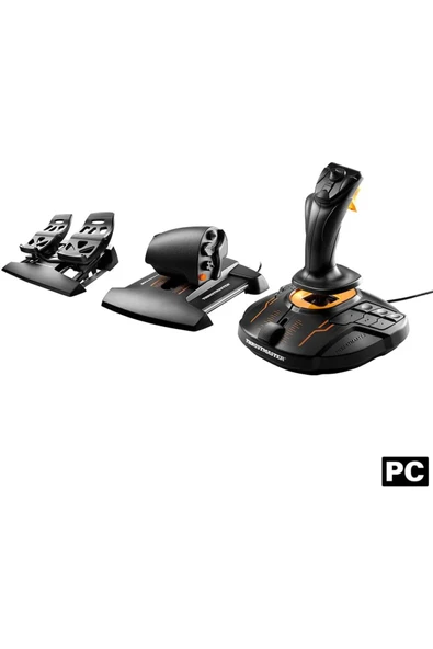 Thrustmaster T.16000M FCS Uçuş Paketi: PC için Joystick, Gaz ve Dümen pedalları - 2