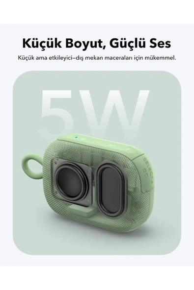 Anker Soundcore Select 4 Go Kablosuz Bluetooth Hoparlör - 20 Saat Ultra Çalma Süresi - Yeşil - A31X1 - 4