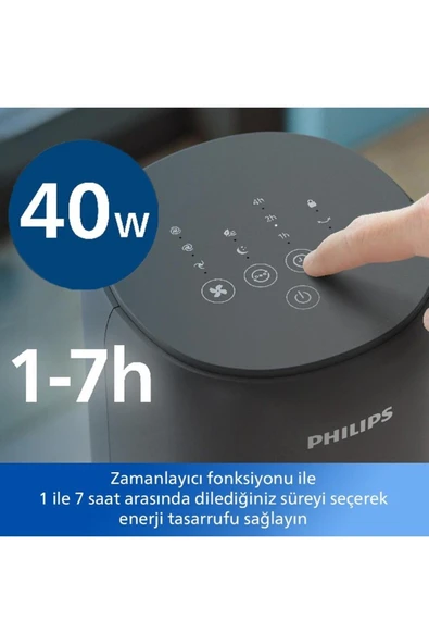 Philips PhilipsZ tchx Kule Tipi Vantilatör Cx5535-11 Eutower Fan Dark Grey , SİYAH - 5