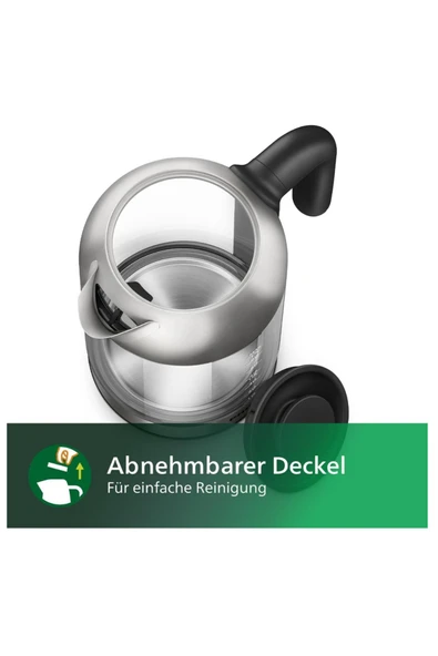 Philips Modern ve uzun ömürlü tasarım  2200 W 1.7 LT CAM SU ISITICISI - 3