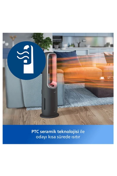 Philips PHILIP 3'ü  1 Arada Hava Temizleyici, Fan ve Isıtıcı, Uzaktan Bağlantı - 2