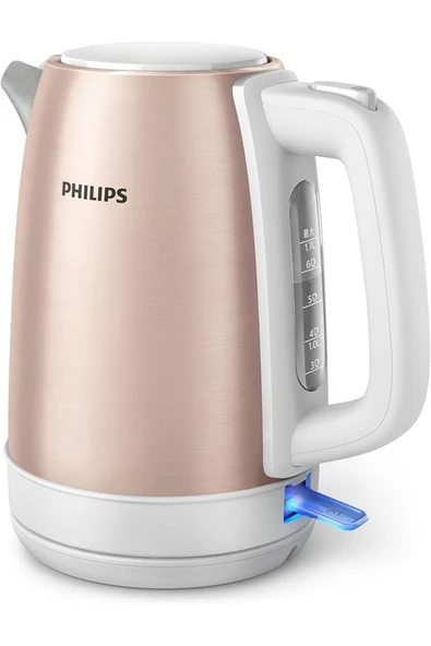 Philips Elektrikli Su Isıtıcısı 1.7 Litre - Paslanmaz Çelik - Pembe - HD9350/96 - 2