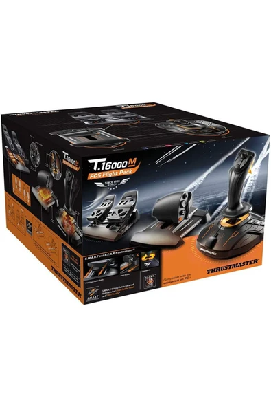 Thrustmaster T.16000M FCS Uçuş Paketi: PC için Joystick, Gaz ve Dümen pedalları - 7