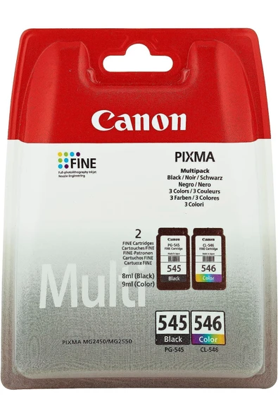 Canon Pg-545/546 Multi-pack Orijinal 2li Mürekkep Kartuşu 8287b005