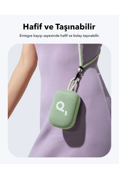 Anker Soundcore Select 4 Go Kablosuz Bluetooth Hoparlör - 20 Saat Ultra Çalma Süresi - Yeşil - A31X1 - 3