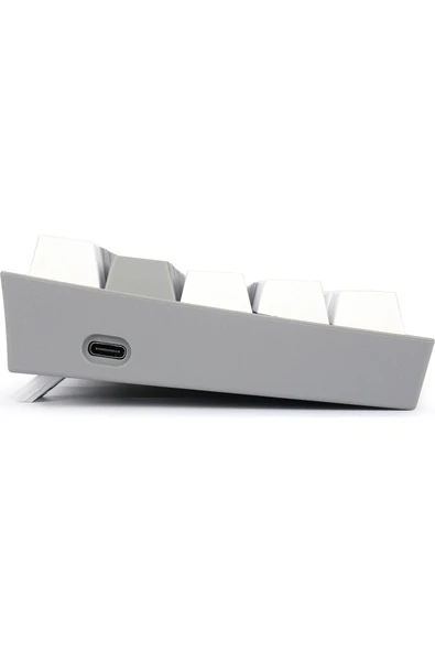 REDRAGON K617-RGB Gw Fızz %60 Kablolu Mekanik Klavye,Türkçe, Red Switch, Gri/beyaz - 4