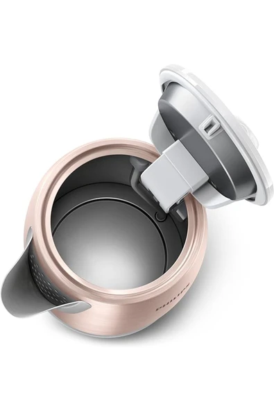 Philips Elektrikli Su Isıtıcısı 1.7 Litre - Paslanmaz Çelik - Pembe - HD9350/96 - 4