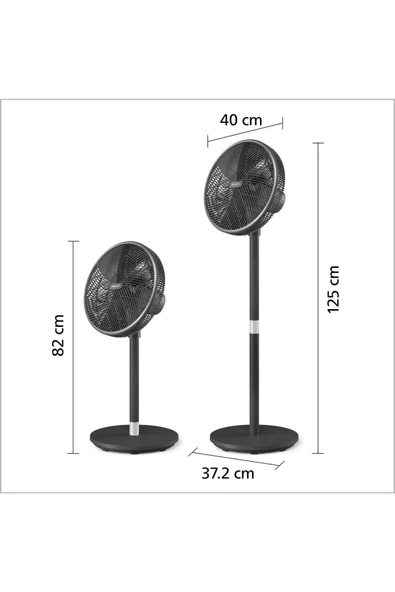 Philips Güçlü ve Ultra 3000 Serisi Sessiz Vantilatör, CX3550/01 Ayaklı Vantilatör - 2