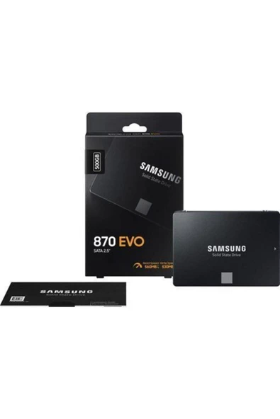 Samsung Mz-77e500bw 870 Evo 2.5" 500gb (560/530MB/S) Sata (V-NAND) Ssd Disk