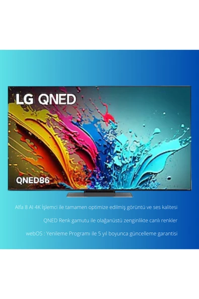 LG 55 inç 139 cm 4K Smart TV AI Sihirli Kumanda HDR10 webOS24,Uydu Alıcılı - 2