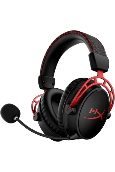 HyperX Cloud Alpha Wireless Oyuncu Kulak Üstü Kulaklık Siyah Kırmızı 4P5D4AA