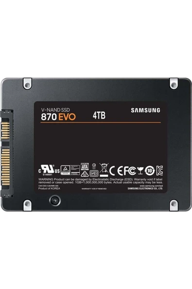 Samsung 4tb 870 Evo 560mb-530mb-s Sata 2.5" Ssd (MZ-77E4T0BW)