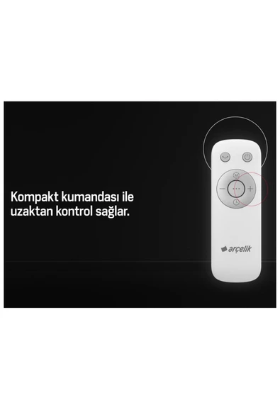 Arçelik HEPA Filtreİi,Otomatik modlu, uyku modulu,iyonizerli HKV Kule Tipi Vantilatör - 2