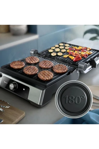 Philips HD6301/90 2200W 5000 Serisi Izgara Ve Tost Makinesi - 2