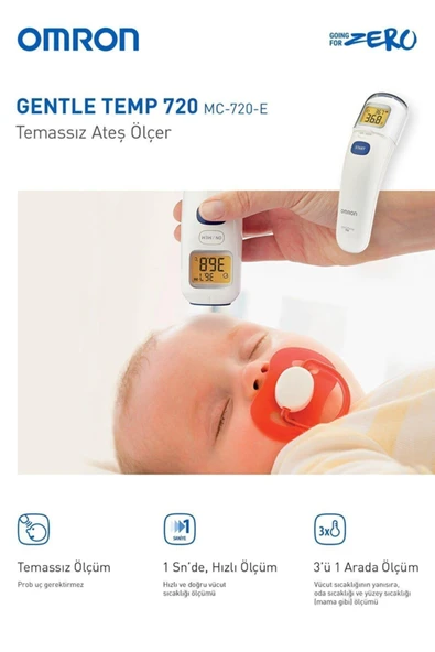 Omron Gentle Temp 720 Alından Temassız Ateş Ölçer 2 Adet - 6