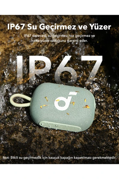 Anker Soundcore Select 4 Go Kablosuz Bluetooth Hoparlör - 20 Saat Ultra Çalma Süresi - Yeşil - A31X1 - 5