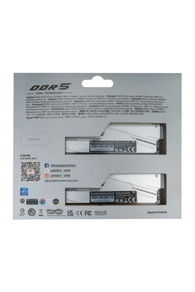 Patriot Viper Xtreme 5 MPOWER 48GB (2x24GB) DDR5 8000MHz CL38 Gaming Ram (Bellek) (PVXR548G80C38KM) - 5