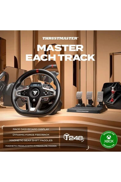 Thrustmaster T248 Force Feedback Racing Wheel – Xbox Series X|s, Xbox One Ve Pc Için Gelişmiş Yarış - 6