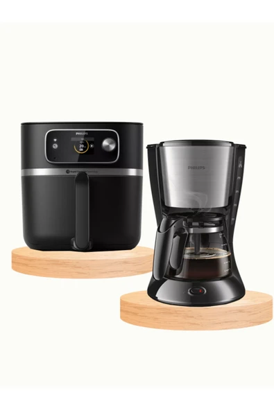 Philips Airfryer HD9880/90 7000 Serisi Combi XXL 8.3 lt (Philips HD7462/20 Filtre Kahve Makinesi)