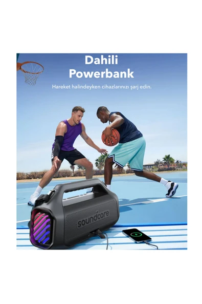Anker Soundcore Boom 2 Plus Bluetooth Hoparlör - Siyah - A3134 - 7