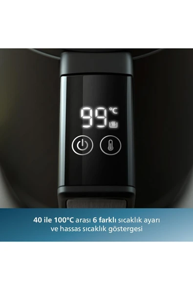 Philips HD9396/90 Su Isıtıcı, 7000 Serisi, Çelik İç Gövde, Dokunmatik Kontrol - 3