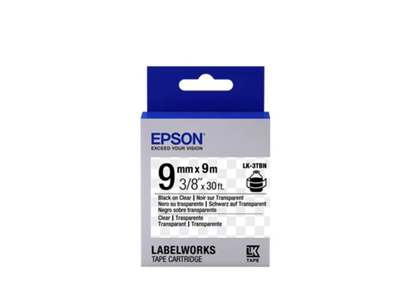 Epson LK-2WBN Standart Beyaz Üzeri Siyah 6mm 9Metre Etiket ürün görseli 1