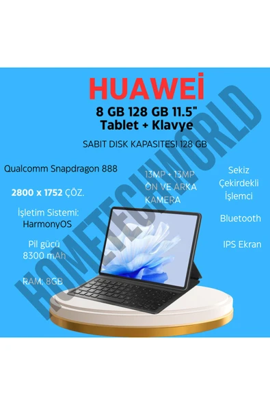 Huawei Matepad Air 8 GB 128 GB 11.5" Tablet + Klavye
