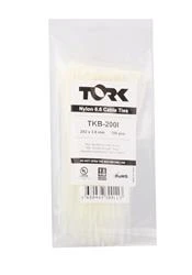 Tork TRK-100-2,5mm Beyaz 100lü Kablo Bağı - Resim 2