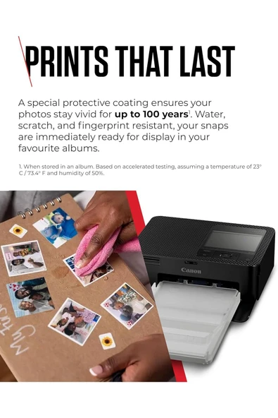 Canon SELPHY CP1500 Renkli Taşınabilir Fotoğraf Yazıcısı Siyah - 4