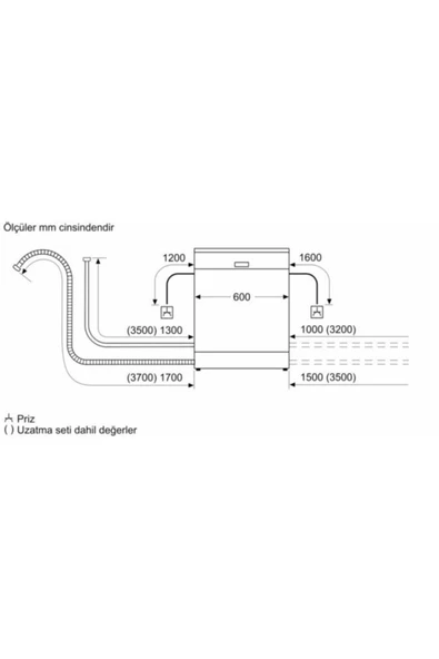 Profilo Bm4381eg F Enerji Sınıfı 4 Programlı 12 Kişilik Bulaşık Makinesi - 6