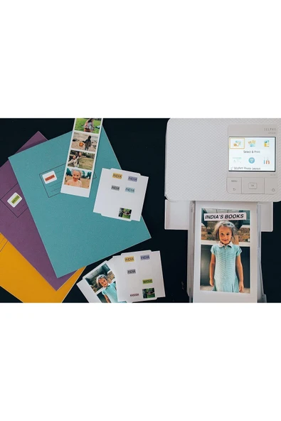 Canon SELPHY CP1500: Taşınabilir Fotoğraf Yazıcısı WiFi, Termal Süblimasyon, Beyaz, Şeritsiz ve Pilsiz - 2