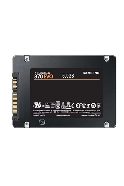 Samsung 500 GB 870 EVO SAMSUNG 2.5 SATA3 MZ-77E500BW 560-530 MB/S - 3
