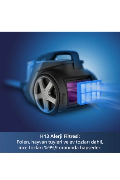 Philips Toz Torbasız Süpürge Premium Azur Elite 2600 Ütü Hediye - 3