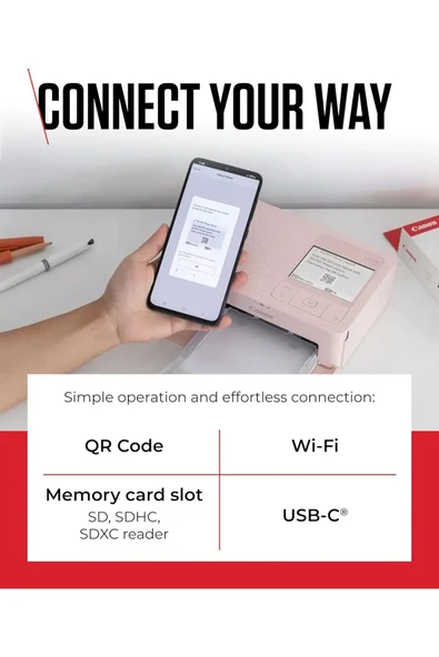 Canon SELPHY CP1500 Renkli Taşınabilir Fotoğraf Yazıcısı Siyah - 7