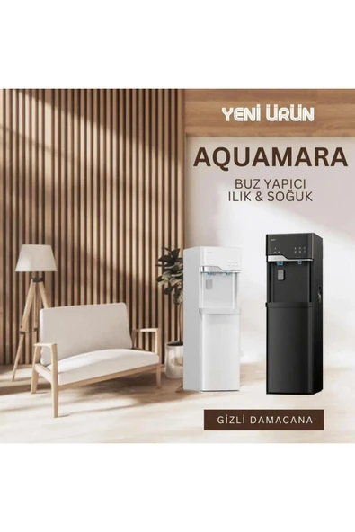 AQUAMARA Buz Makinalı Su Sebili Siyah LYCZ629-Siyah - 3