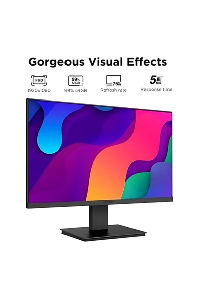 Koorui 21.5" 22n1 Led 6ms 75hz Vga, Hdmı Vesa 1080p Siyah Monitör - 2