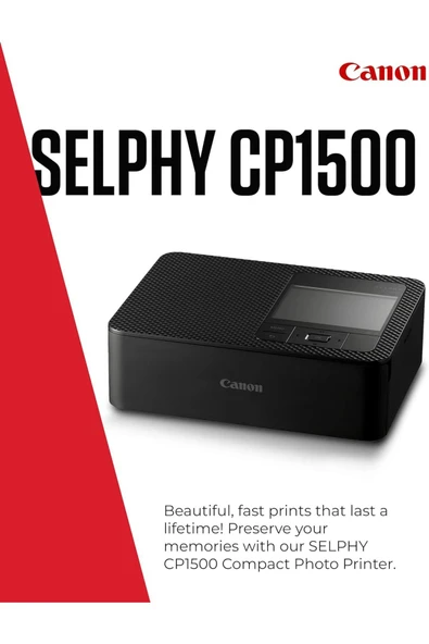 Canon SELPHY CP1500 Renkli Taşınabilir Fotoğraf Yazıcısı Siyah - 2