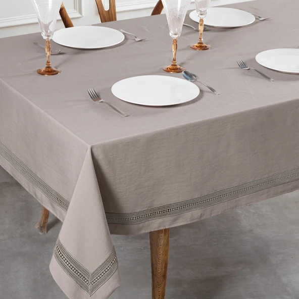 Schafer Home Suzy Masa Örtüsü 160x260 Cm 1 Parça-Taş Rengi