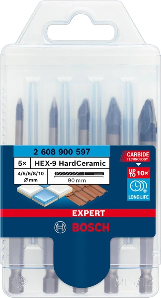EXP HEX-9 HardCeramic Matkap Ucu 5li ürün görseli