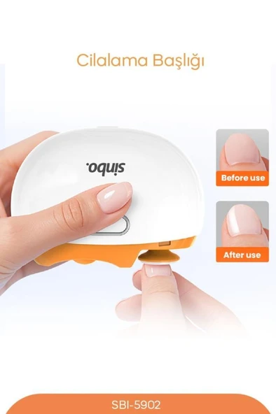 Sinbo Sbı-5902 Şarjlı Tırnak Bakım Makinesi - Resim 3