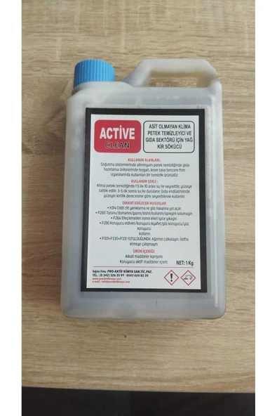 Artiko Klima Bakım Ve Temizleme Ilacı 1 Litre Active Cleaner Fırça Eldiven ürün görseli 1