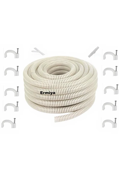 Ermiya 25 Mt-Anadolu Klima Su Tahliye Drenaj Hortumu 1 Ek Ek 1  Y-25 Çivi Kroşe ürün görseli 1