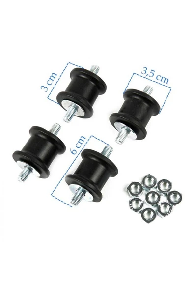 Universal Klima Konsol Titreşim Önleyici Takoz Lastiği 45x2 (4'lü Paket) - Resim 2