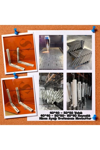 NFSDIZAYN Klima Ayağı-konsolu Klima Dış Ünite Montaj Ayağı 40 Cm Vidalı - Resim 2